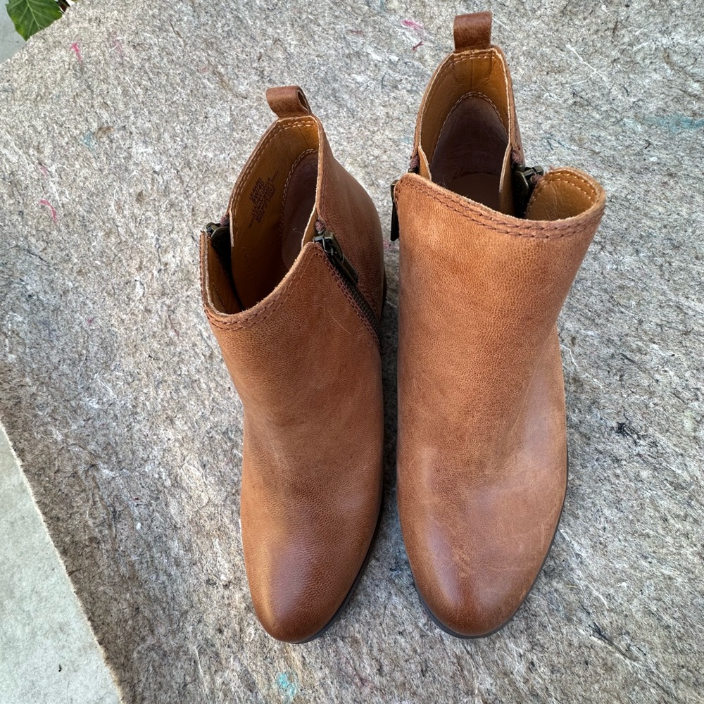 Brown Leather Ankle Boots